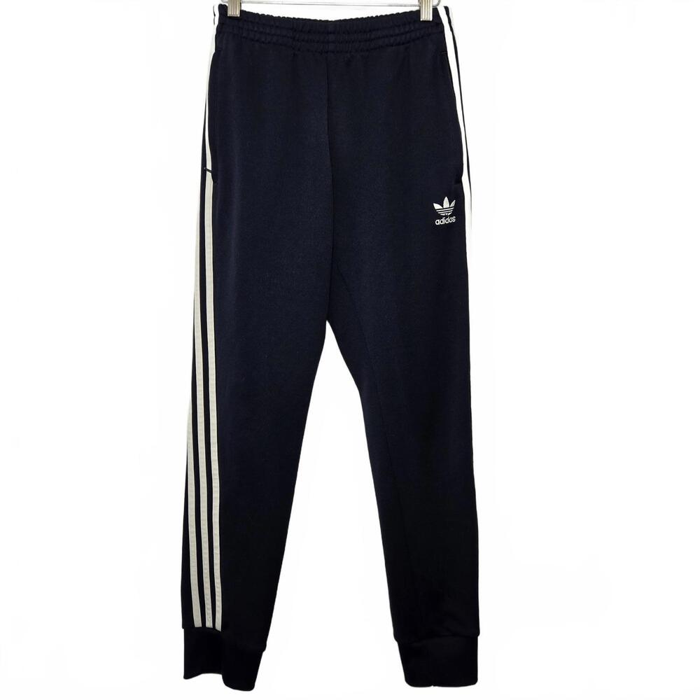 Adidas Originals Track Pants Womens Small Blue White Stripe